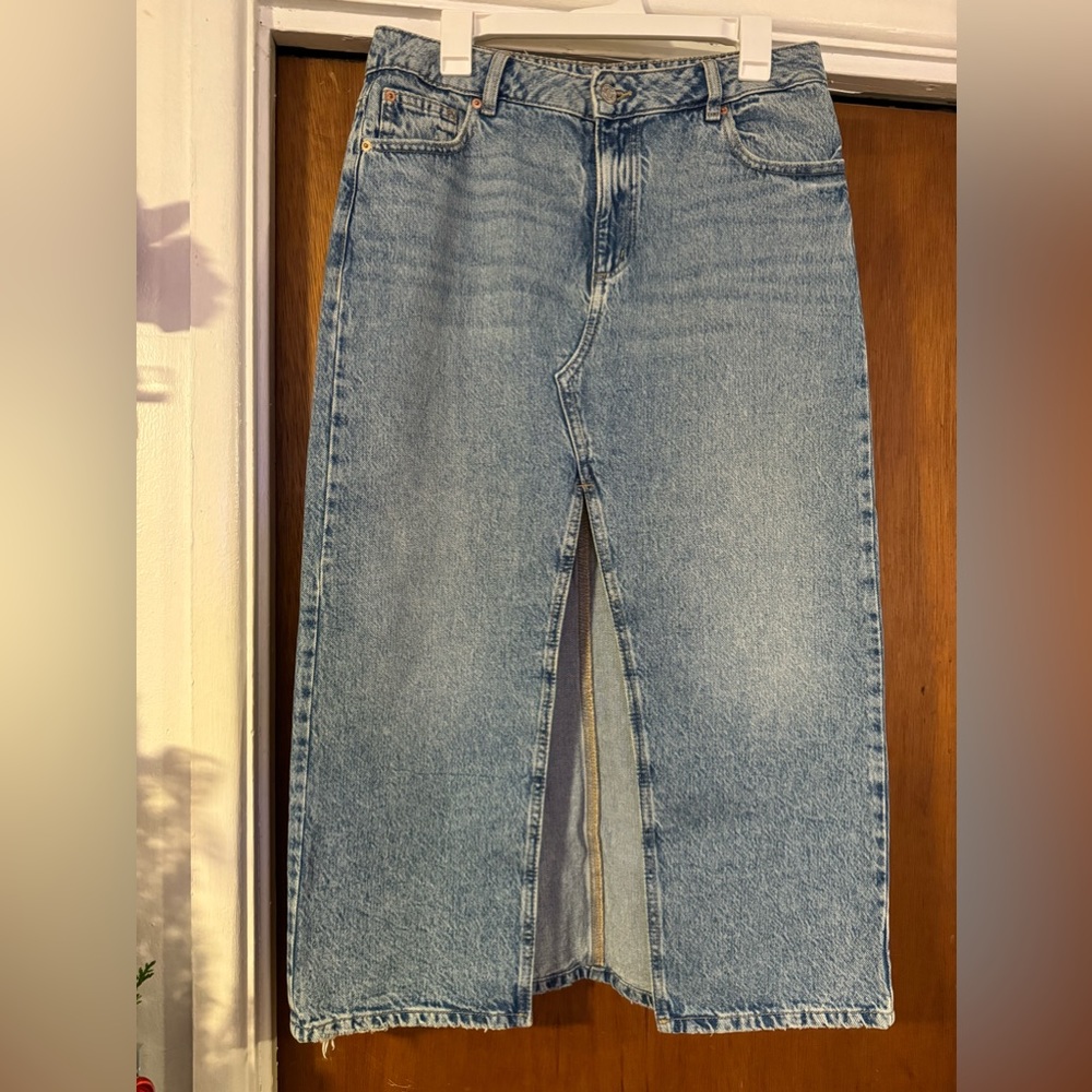 Garage Maxi Skirt Denim